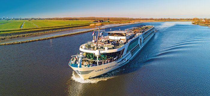 A photo of the MS Lord Tennyson cruise ship